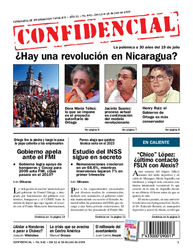 La Polémica A 30 Años Del 19 De Julio: ¿Hay Una Revolución En Nicaragua ...